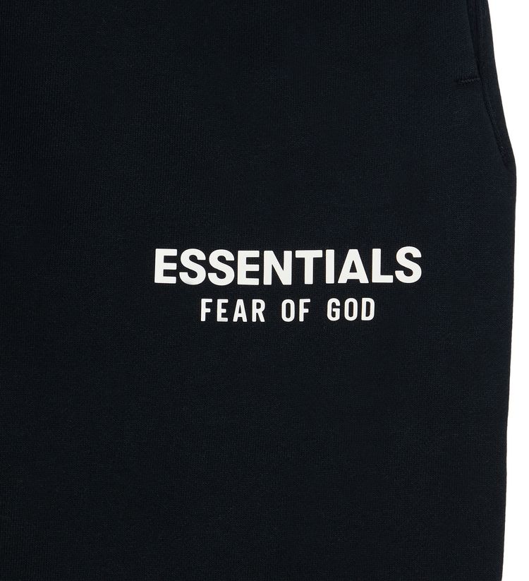 Fear of God Essentials Classic Fit Fleece Sweatpant Jet Black